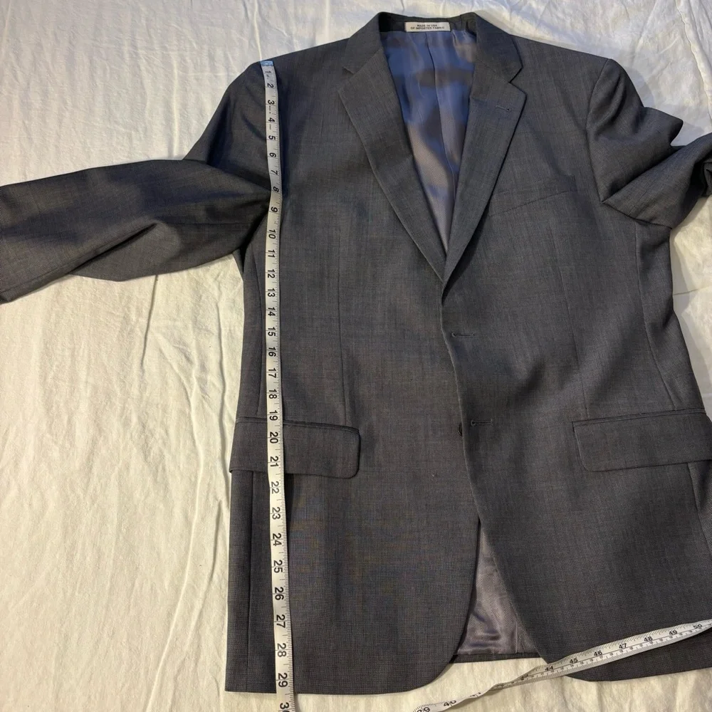 42L Slim fit grey suit by Joseph Abboud - Picture 8 of 16